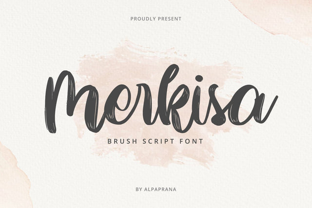 Merkisa - Brush Script Font Font Alpaprana Studio 