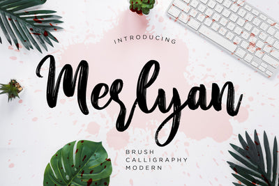 Merlyan Brush Calligraphy Font Creatype Studio 