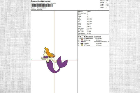 Mermaid 2 Embroidery Designs Embroidery/Applique DESIGNS SvgOcean 