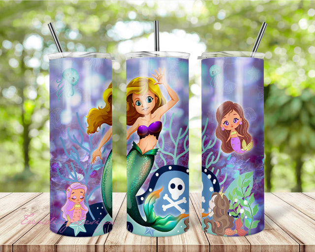 Mermaid 20z skinny tumbler | Digital Download | PNG | Digital File 20z skinny tumbler Sublimation | BESTSELLER | PNG Sublimation TrendingDesign 