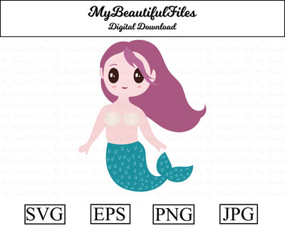 Mermaid - Animal SVG MyBeautifulFiles 