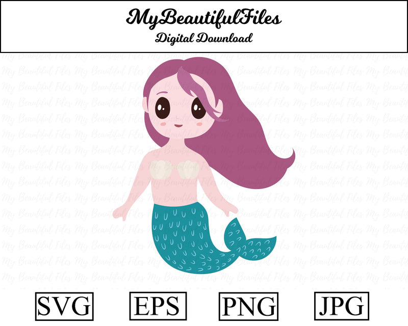 Mermaid - Animal SVG MyBeautifulFiles 
