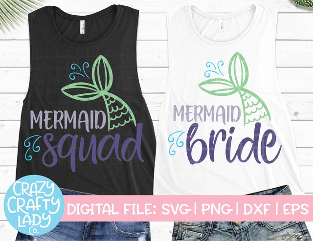 Mermaid Bachelorette Bundle SVG Crazy Crafty Lady Co.