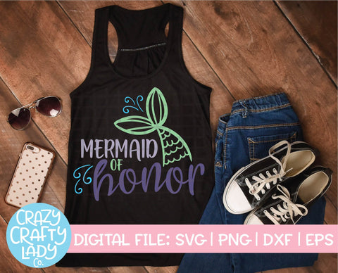 Mermaid Bachelorette Bundle SVG Crazy Crafty Lady Co. 