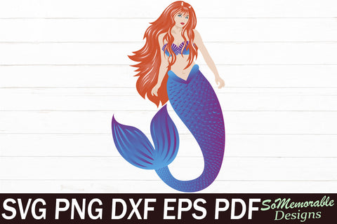 Mermaid Bundle SVG cut file, Mermaid Designs SVG SoMemorableDesigns 