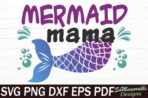 Mermaid Bundle SVG cut file, Mermaid Designs SVG SoMemorableDesigns 