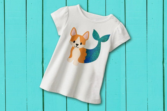 Mermaid Corgi SVG Risa Rocks It 