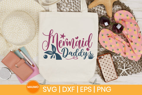 Mermaid daddy svg quote SVG Maumo Designs 