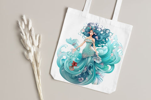 Mermaid Dreams Clipart Bundle Sublimation Regulrcrative 