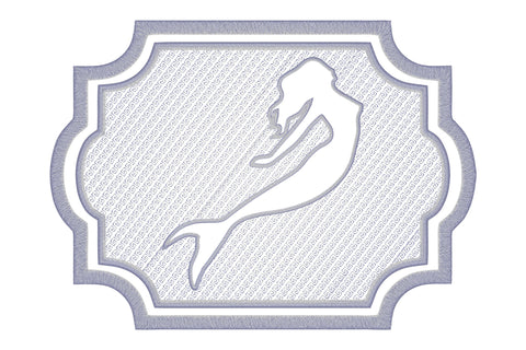 Mermaid figure embossed machine embroidery digital download Embroidery/Applique DESIGNS embroidery-workshop 