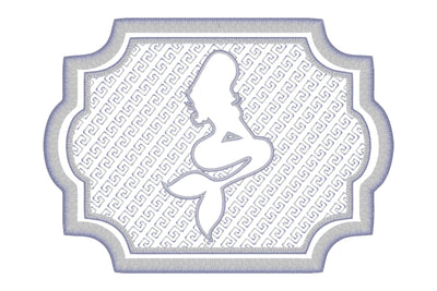 Mermaid figure embossed machine embroidery digital download Embroidery/Applique DESIGNS embroidery-workshop 