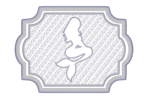 Mermaid figure embossed machine embroidery digital download Embroidery/Applique DESIGNS embroidery-workshop 