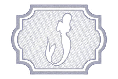 Mermaid figure embossed machine embroidery digital download Embroidery/Applique DESIGNS embroidery-workshop 