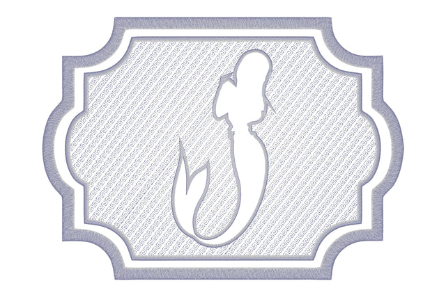 Mermaid figure embossed machine embroidery digital download Embroidery/Applique DESIGNS embroidery-workshop 
