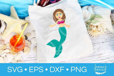 Mermaid Girl SVG SVG SavanasDesign 