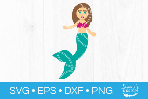 Mermaid Girl SVG SVG SavanasDesign 