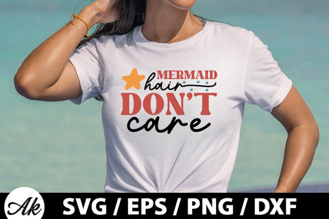 Mermaid hair don't care Retro SVG SVG akazaddesign 