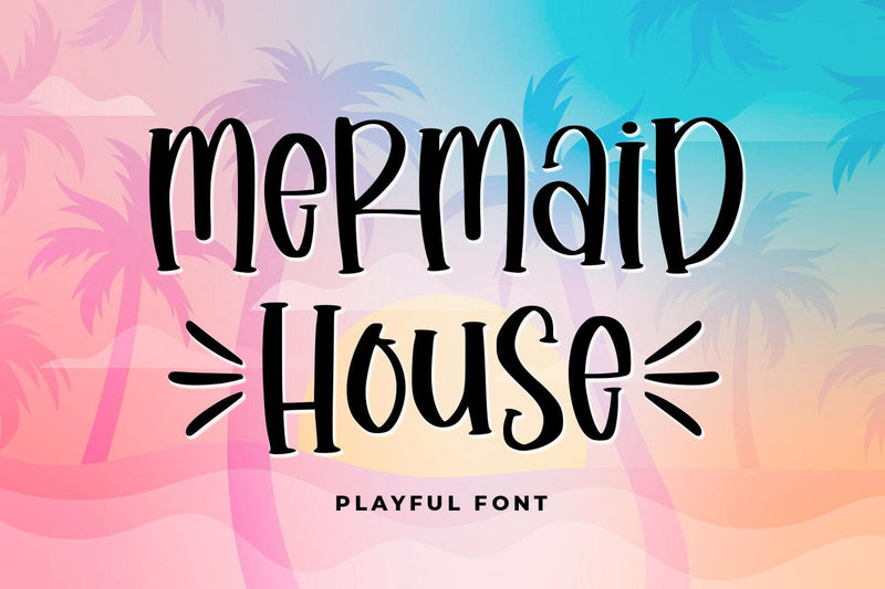 Mermaid House Font Abo Daniel Studio 