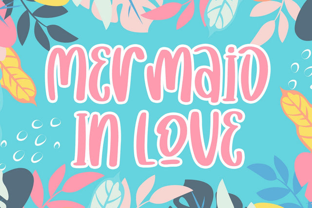 Mermaid In Love Font dapiyupi store 
