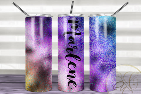 Mermaid Iridescent 20oz Skinny Tumbler Sublimation | Add your own Text Sublimation Marlene Campos 