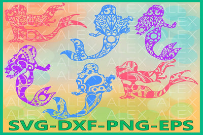 Mermaid Mandala SVG SVG AlexSVGStudio 