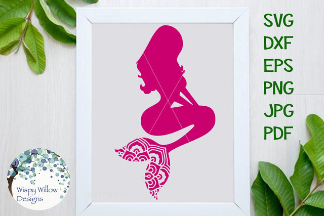 Mermaid Mandala SVG Wispy Willow Designs 