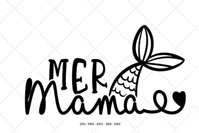 Mermaid Mom, Shirt Svg, Mermaid Shower, Daughter Birthday, Mermaid Birthday Svg, Matching Mermaid SVG SVG Digital Designer 