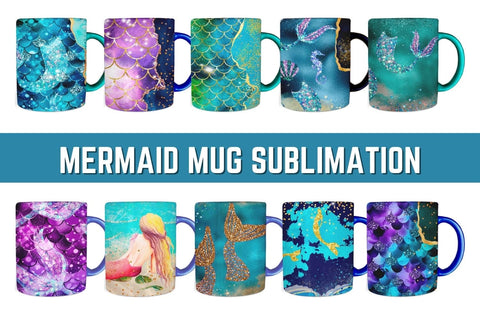 Mermaid Mug Sublimation Sublimation SvgOcean 