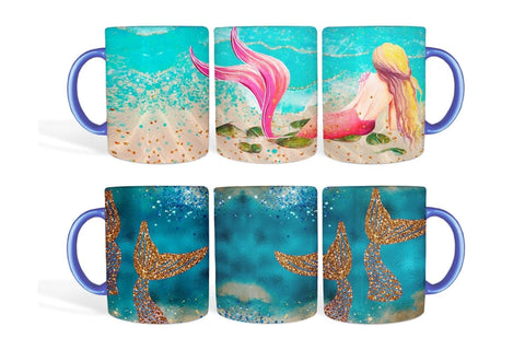 Mermaid Mug Sublimation Sublimation SvgOcean 