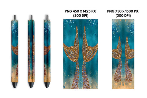 Mermaid Pen Sublimation Sublimation SvgOcean 