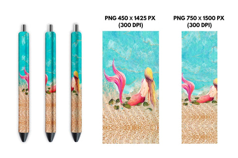 Mermaid Pen Sublimation Sublimation SvgOcean 