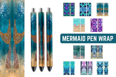 Mermaid Pen Sublimation Sublimation SvgOcean 