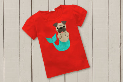 Mermaid Pug and Pug Face SVG Risa Rocks It 