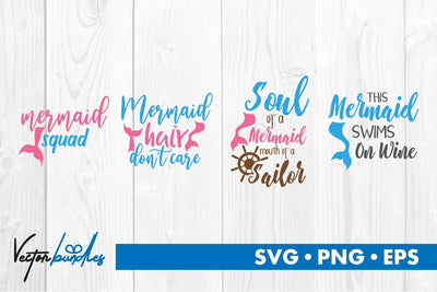 Mermaid quote bundle svg SVG vectorbundles 