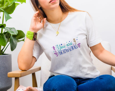 Mermaid Quotes SVG Bundle, 6 Designs, Mermaid Sayings SVG, Mermaid Shirt SVG, You Are Mermazing SVG, Mermaid Vibes Only SVG SVG HappyDesignStudio 