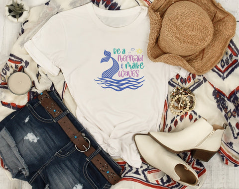 Mermaid Quotes SVG Bundle, 6 Designs, Mermaid Sayings SVG, Mermaid Shirt SVG, You Are Mermazing SVG, Mermaid Vibes Only SVG SVG HappyDesignStudio 