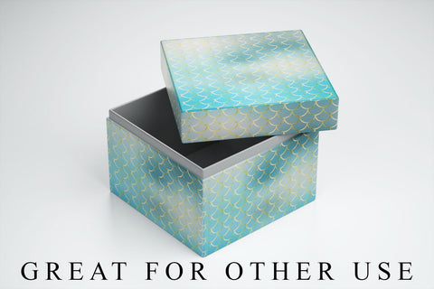 Mermaid scale pattern digital paper with gradient blue sea color background Digital Pattern artnoy 