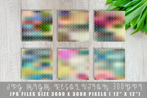 Mermaid scale pattern digital paper with gradient colorful background Digital Pattern artnoy 