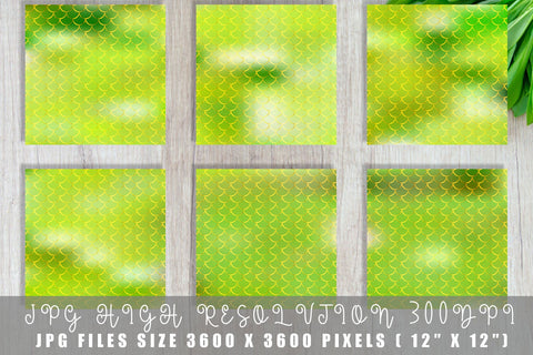 Mermaid scale pattern digital paper with gradient green color background Digital Pattern artnoy 