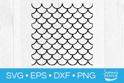 Mermaid Scale Pattern SVG SavanasDesign 