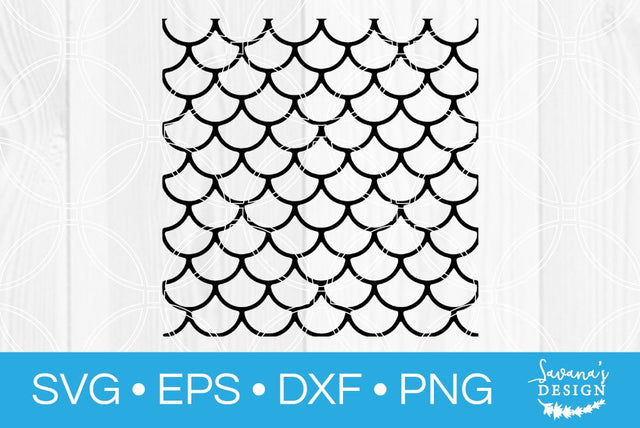 Mermaid Scale Pattern SVG SavanasDesign 