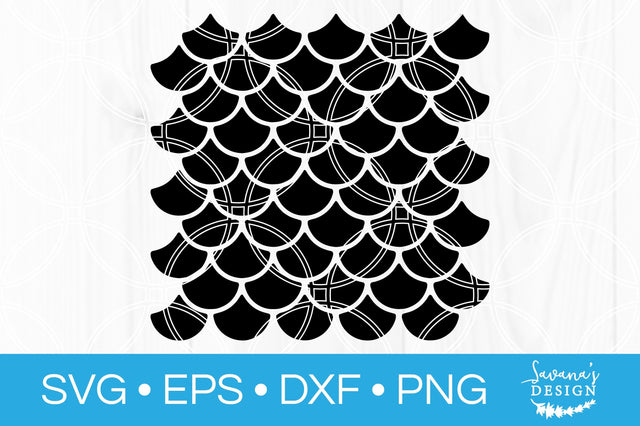 Mermaid Scale Pattern SVG SVG SavanasDesign 