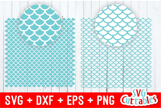 Mermaid Scale Patterns SVG Svg Cuttables 