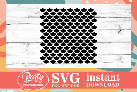 MERMAID SCALES STENCIL | pattern stencil SVG SVG Partypantaloons 