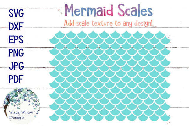 Mermaid Scales SVG SVG Wispy Willow Designs 