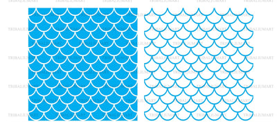 Mermaid seamless pattern SVG TribaliumArtSF 