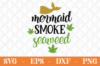 Mermaid smoke seaweed svg cut file SVG Svgcraft 