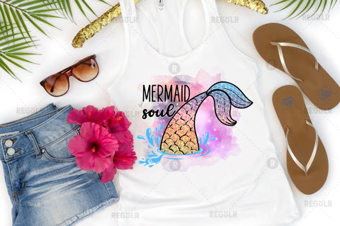 Mermaid soul SVG Sublimation Regulrcrative 