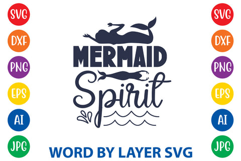 Mermaid Spirit, Mermaid SVG Design SVG Rafiqul20606 