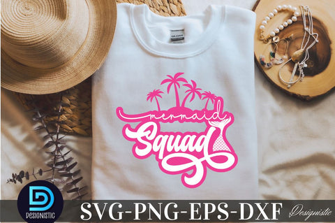 Mermaid squad, Summer SVG SVG DESIGNISTIC 